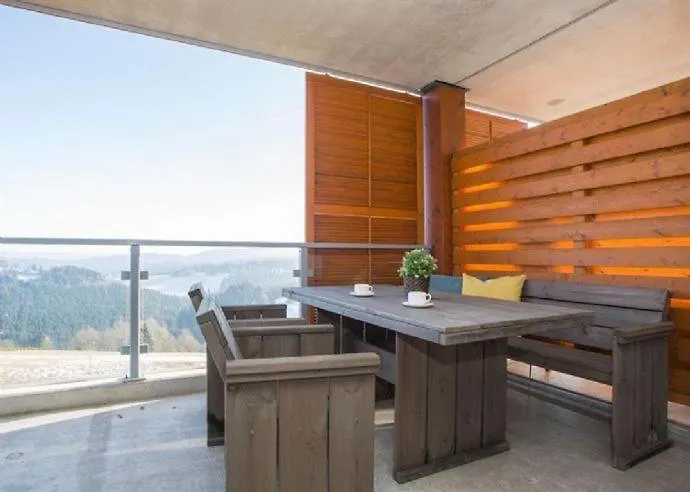 Panoramablick Postwiese Apartmán Winterberg